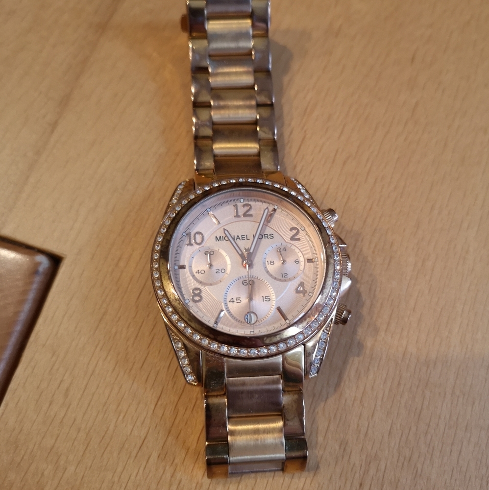 Michael Kors Rose Gold Chronograph Watch